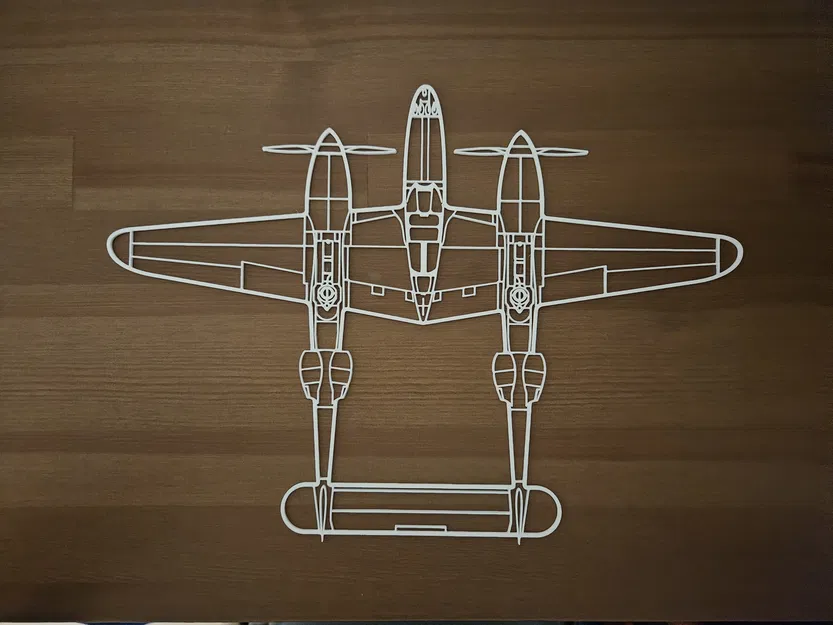 Tranh Treo Tường Máy Bay P38 Lightning - Image 1