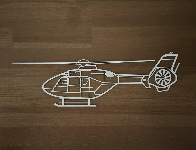 Tranh Tường Máy Bay Trực Thăng Eurocopter EC135 (Airbus H135) - Image 1