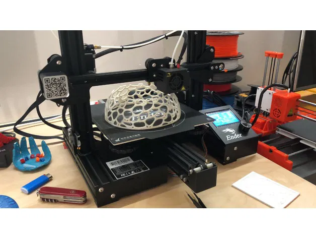 Chậu trang trí hình bán cầu Voronoi - Image 2