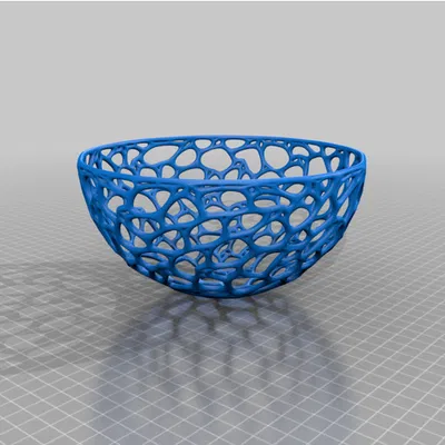 Chậu trang trí hình bán cầu Voronoi