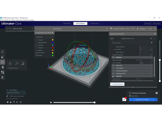 Chậu trang trí hình bán cầu Voronoi - Image 4