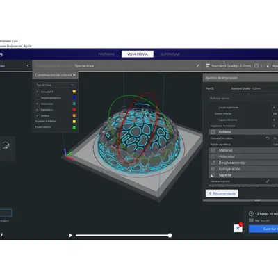 Chậu trang trí hình bán cầu Voronoi