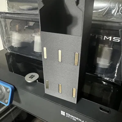 Khay hứng phế liệu đơn giản cho Bambu Lab P1P/P1S/X1C dùng nam châm mọi kích cỡ [Remix]