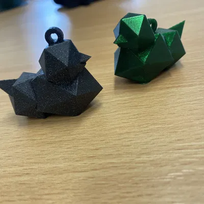 Chim Bồ Câu Hình Học - Mặt Dây Chuyền