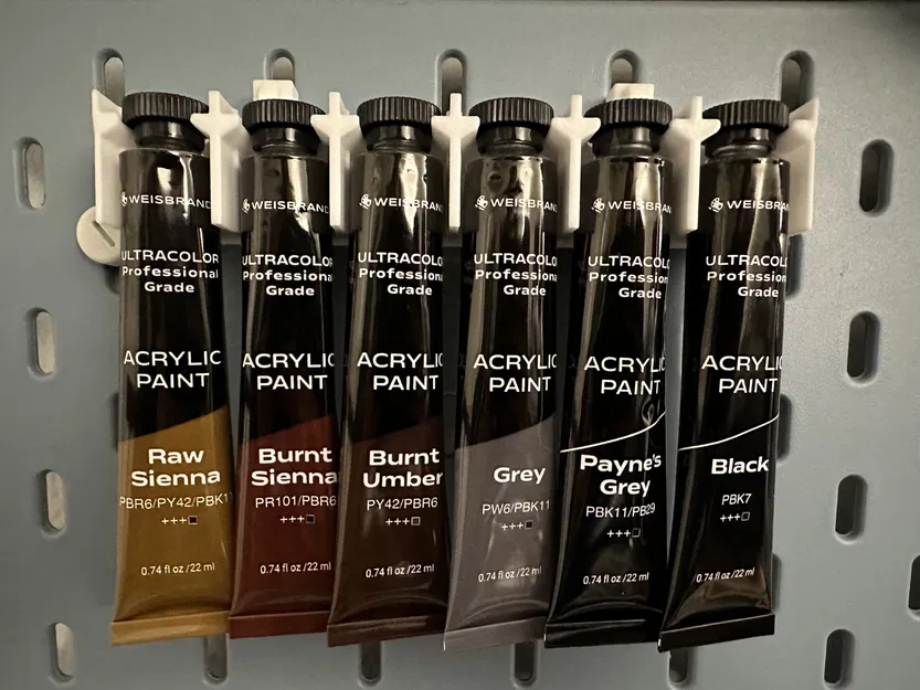 Giá Đỡ Tuýp Sơn Weisbrandt 22ml Cho IKEA Skadis - Image 1