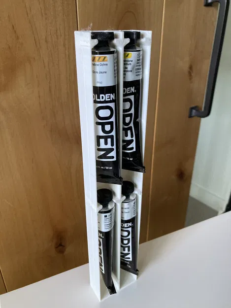 Kệ Đựng Sơn Acrylic Vàng Cho Tuýp 59ml & 22ml - Image 2