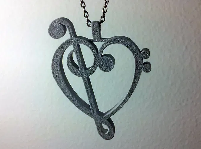 Mặt Dây Chuyền Trái Tim Âm Nhạc - Image 1