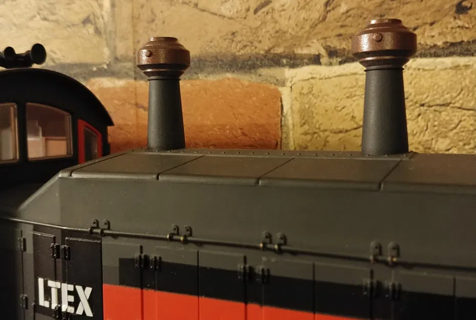 Ống khói bộ giảm tia lửa Harco cho USA Trains NW-2 - Image 1