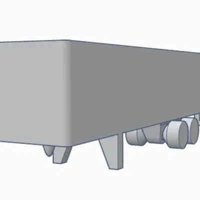 Mô hình Xe moóc Dry Van Mini 45 foot