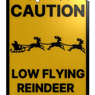 Biển Cảnh Báo Giáng Sinh Hài Hước