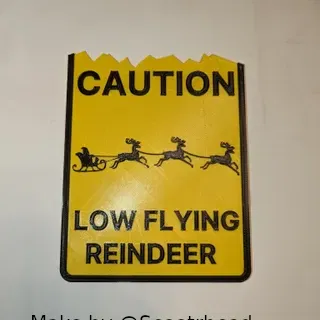 Biển Cảnh Báo Giáng Sinh Hài Hước