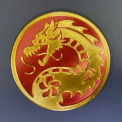 Đế Lót Ly Hình Rồng Chào Tết Nguyên Đán