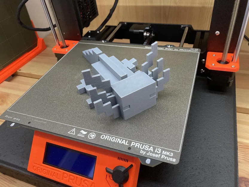 Axolotl Uốn Dẻo Phong Cách Minecraft - Image 1