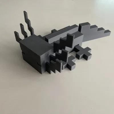 Axolotl Uốn Dẻo Phong Cách Minecraft