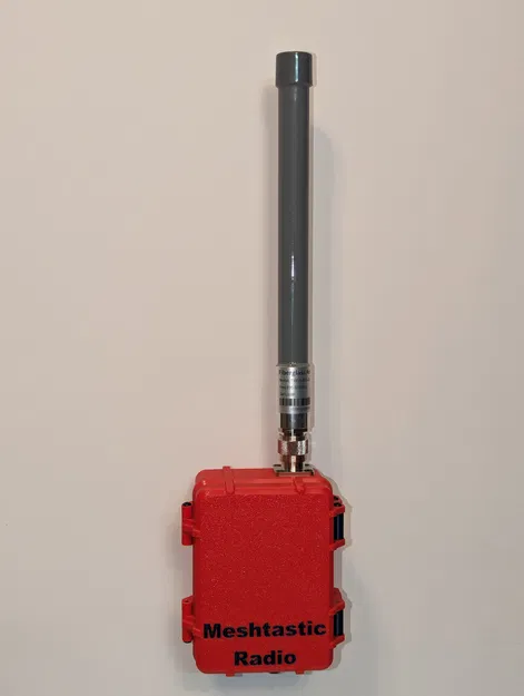 Vỏ chống chịu thời tiết cho Meshtastic RAK19007/RAK19003 + GPS + 4x pin 18650 - Image 1