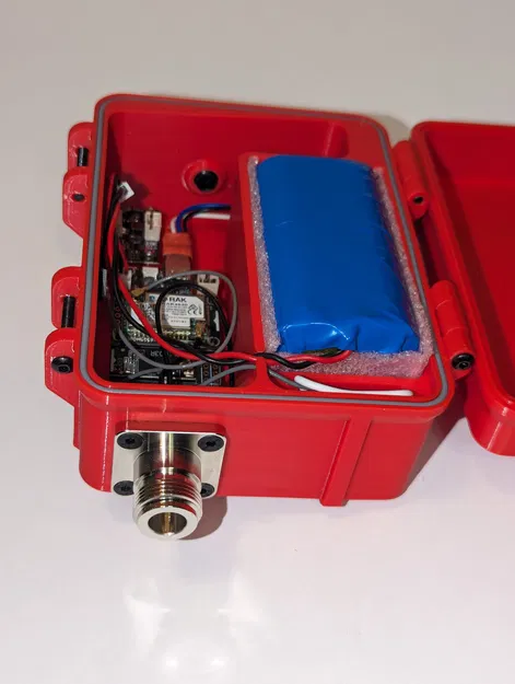 Vỏ chống chịu thời tiết cho Meshtastic RAK19007/RAK19003 + GPS + 4x pin 18650 - Image 4