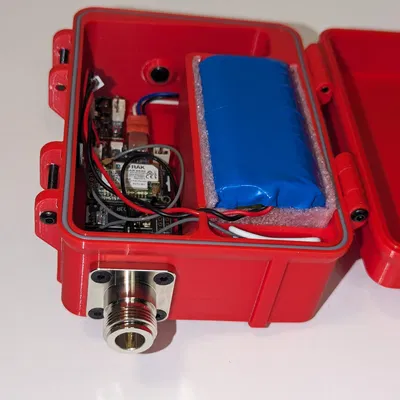 Vỏ chống chịu thời tiết cho Meshtastic RAK19007/RAK19003 + GPS + 4x pin 18650