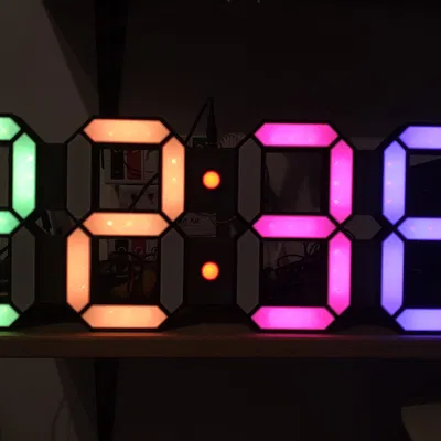 Đồng hồ LED 7 đoạn gắn tường cỡ lớn