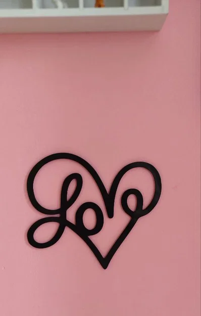 Trang Trí Tường 2D Hình Trái Tim Tình Yêu - Image 2