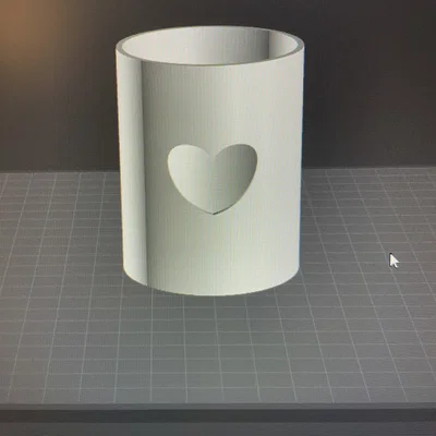 Hộp đựng bút trái tim Valentine