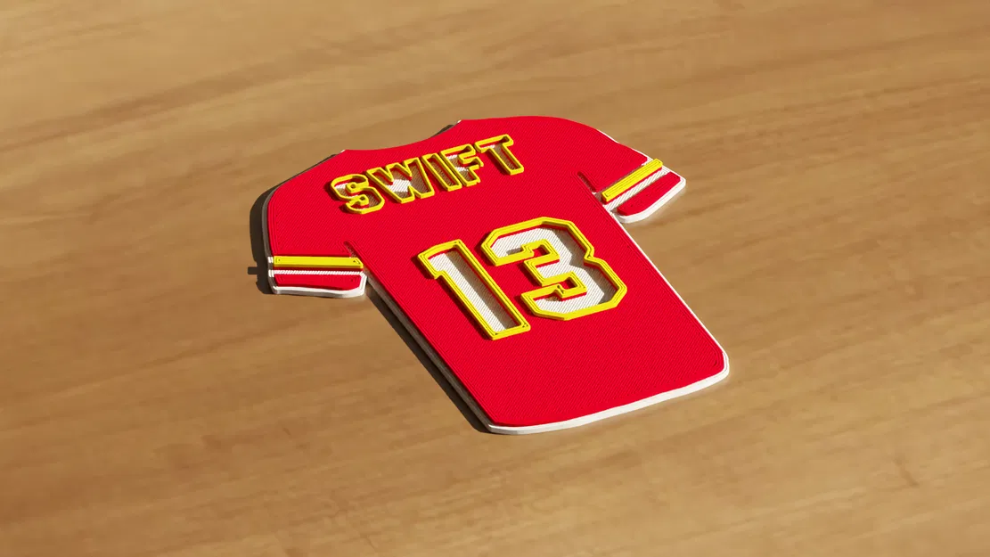 Mô Hình Áo Đấu Chiefs Taylor Swift - Trang Trí Nhà Cửa - Image 2