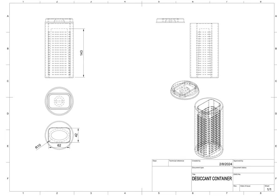 Hộp Chứa Chất Hút Ẩm Kín - Image 4