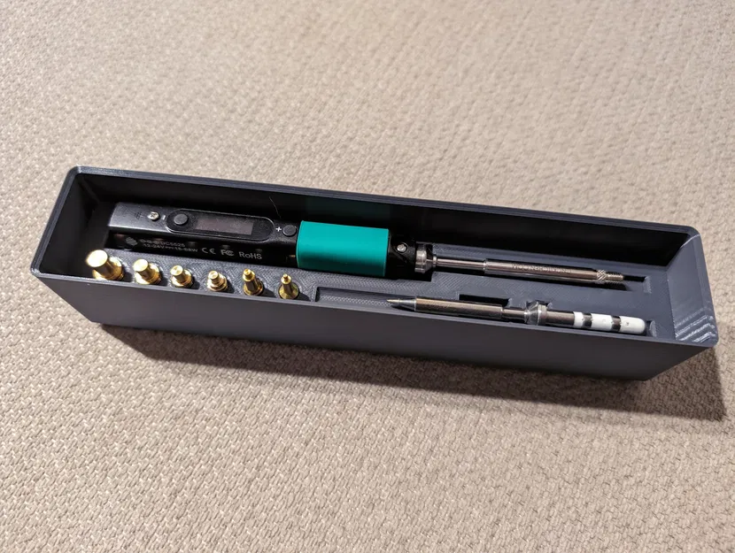 Kệ Gridfinity cho Pinecil và bộ chuyển đổi nhiệt CNC Kitchen - Image 1