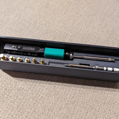 Kệ Gridfinity cho Pinecil và bộ chuyển đổi nhiệt CNC Kitchen