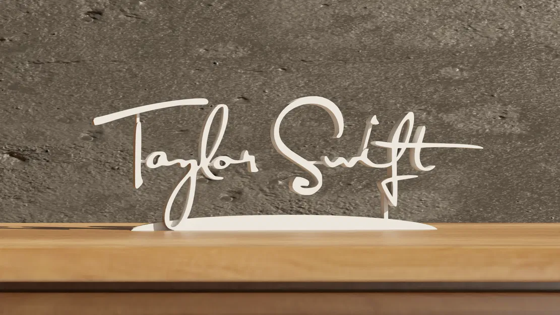 Chữ Ký Taylor Swift - Trang Trí Nhà Cửa - Image 1