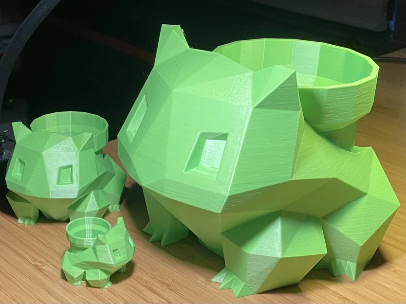 Chậu Cây Bulbasaur Low Poly có Ống Chậu Mario - Image 1
