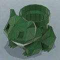 Chậu Cây Bulbasaur Low Poly có Ống Chậu Mario - Thumbnail 2