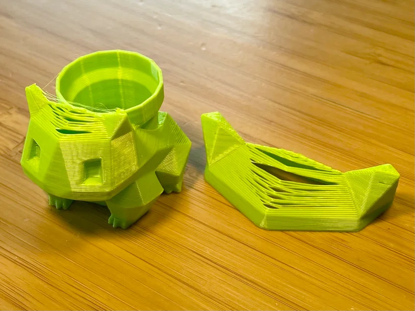 Chậu Cây Bulbasaur Low Poly có Ống Chậu Mario - Image 4