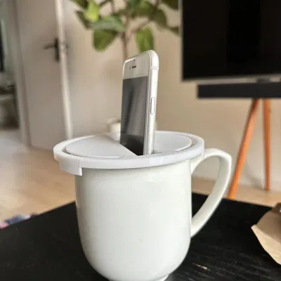 Loa thụ động/Tăng âm STEREO cho điện thoại kèm đế ly