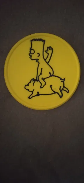 Miếng Lót Ly Bart Simpson - Image 1