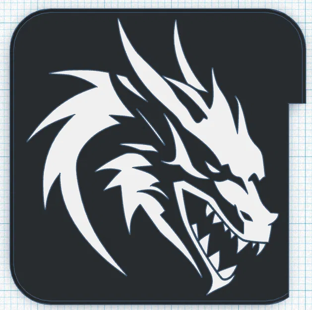 Cover QR-Code Ender 3 với khe CR-Touch & Logo Rồng - Image 1