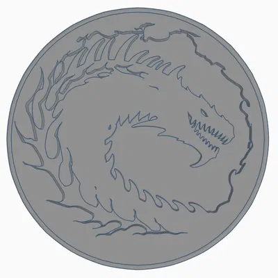 Mặt Dây Chuyền Rồng Kiểu Godzilla