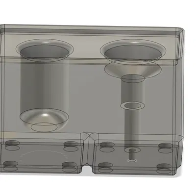 Holder Ống Chích Flux Gridfinity - Phiên Bản Lười