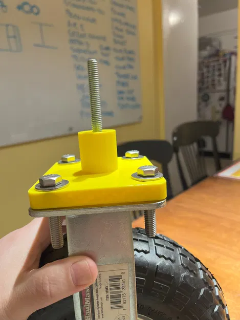 Tấm Gắn Bánh Xe cho Lốp Khí Nén Haul Master 10" dùng Ống ren Maker Pipe - Image 3