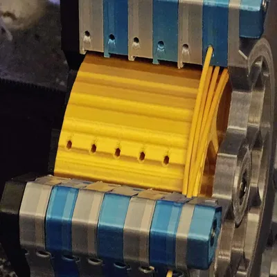 Bánh xe 6 rãnh có lỗ nạp dây tóc