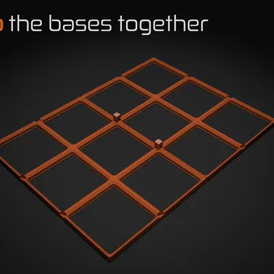 Đế Kẹp Gridfinity - Đế (Bản REMIX)