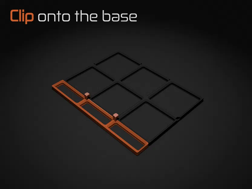 Miếng đệm Gridfinity Clip Base - Chừa khoảng trống - Image 3