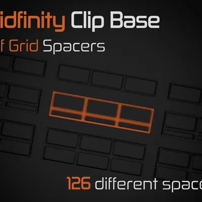 Gridfinity Clip Base - Miếng Độn Nửa Ô Lưới