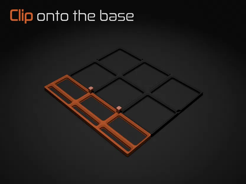 Gridfinity Clip Base - Miếng Độn Nửa Ô Lưới - Image 3