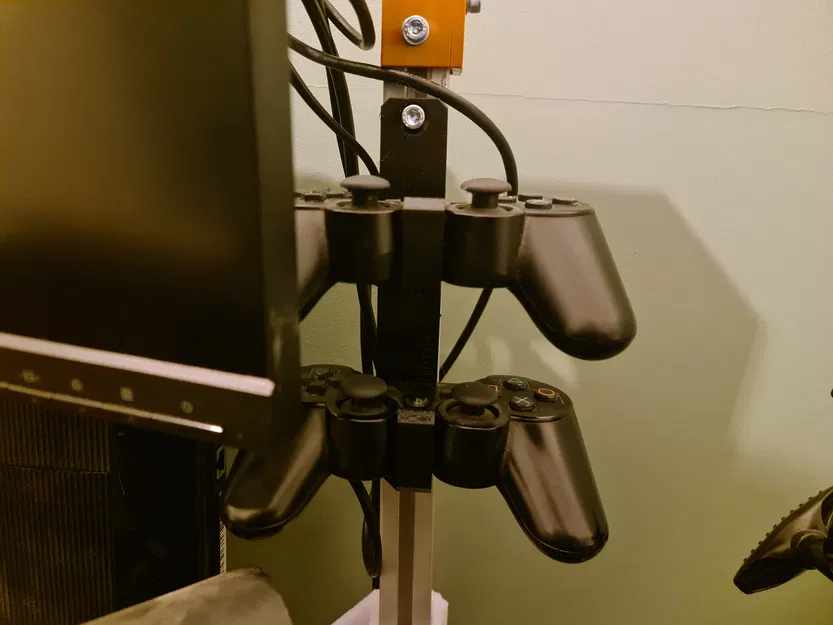 Giá đỡ 2 Tay cầm PS3 gắn tường hoặc thanh nhôm 20x20 - Image 3