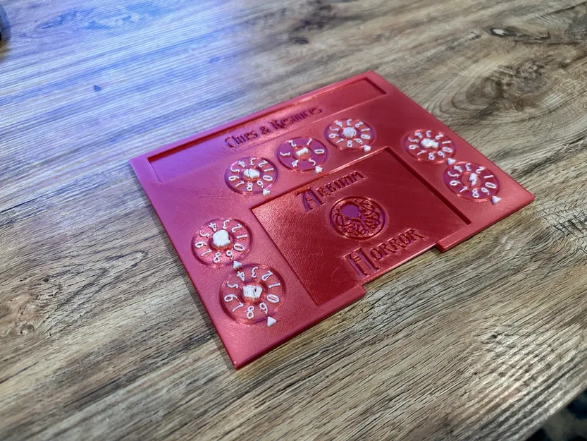 Playerboard Arkhram Horror LCG V2 - Có Bánh Răng Xoay Theo Dõi Chỉ Số - Image 1