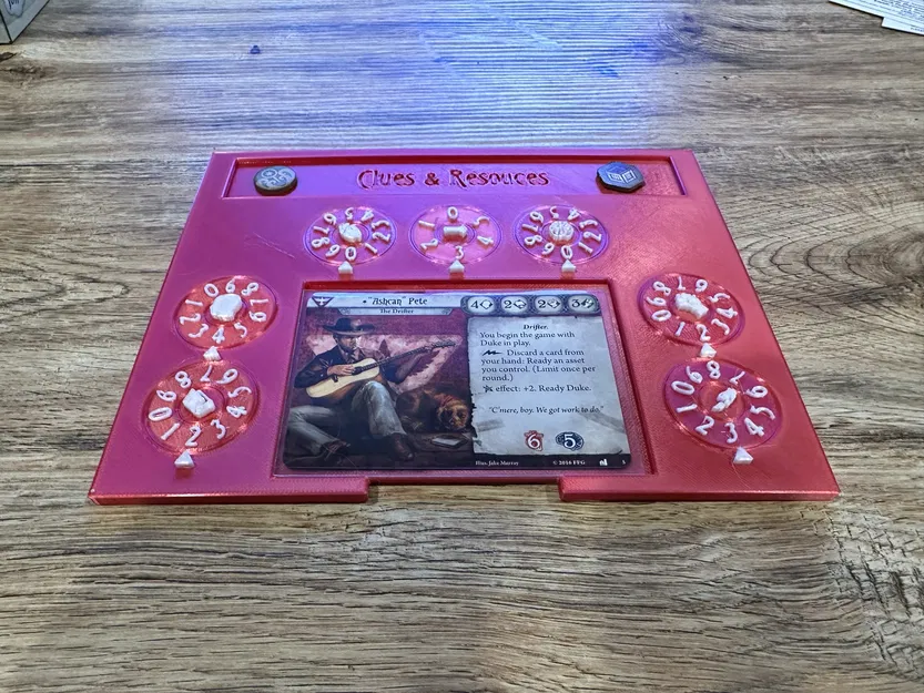 Playerboard Arkhram Horror LCG V2 - Có Bánh Răng Xoay Theo Dõi Chỉ Số - Image 2