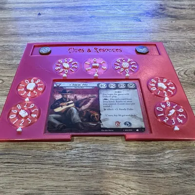 Playerboard Arkhram Horror LCG V2 - Có Bánh Răng Xoay Theo Dõi Chỉ Số