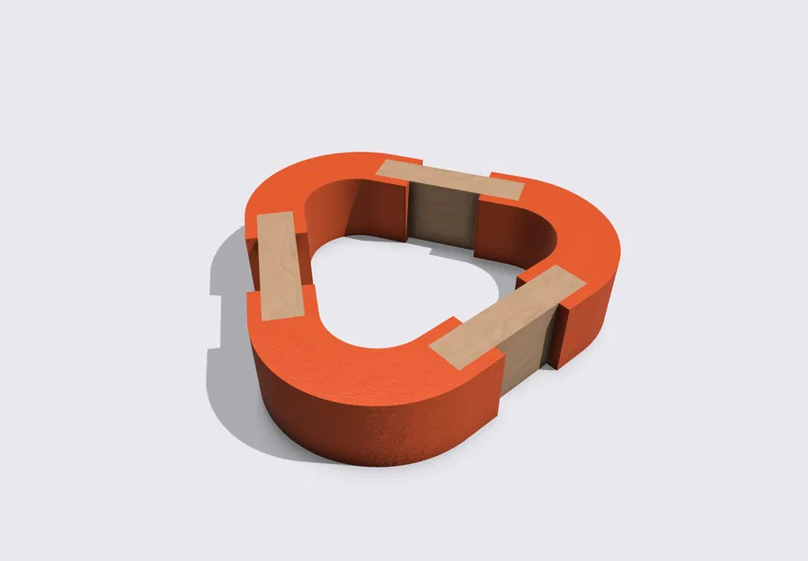 Góc tam giác đều ván ép 9mm + Tệp STEP - Image 1