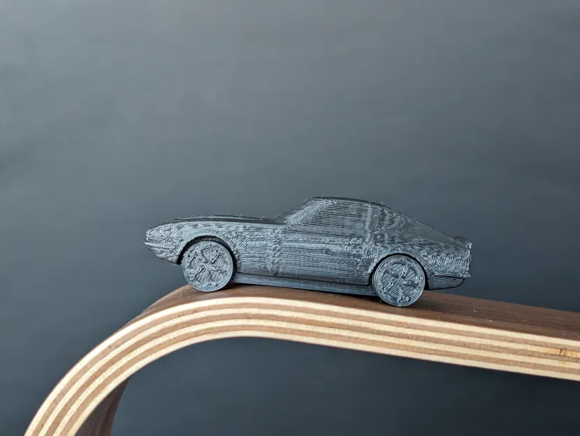 Mô hình Datsun 240z in liền mạch kèm bánh xe quay - Image 2