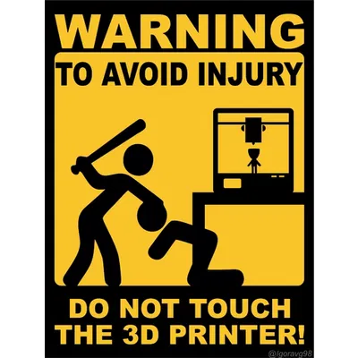 Biển Báo Máy In 3D Nguyên Bản (Có thể chỉnh sửa)